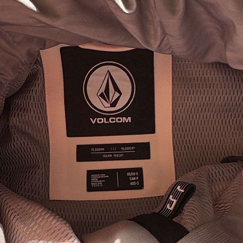 Volcom Men's Brighton Pullover Anorak Hooded Jacket in Pink/Black - Picture 13 of 14